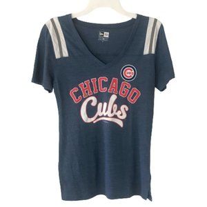 Genuine Merchandise T-Shirt Chicago Cubs Cubbies Baseball MLB V-Neck Med…